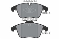 Bremsbelagsatz Scheibenbremse Textar 2227201 FüR Jaguar Xe X760 Xf 1 X250 Xj 2