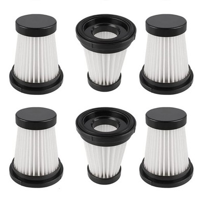 6 Pack Plastic Material Vacuum Filter Vacuum Cleaner Part Vacuum Cleaner Filter