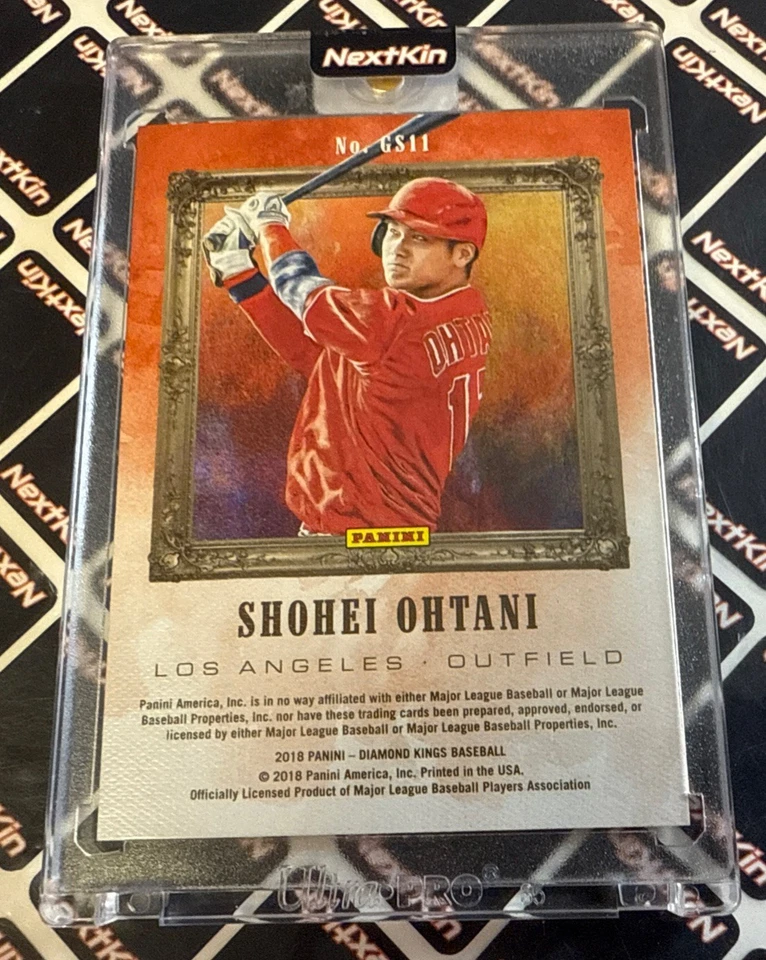 2018 Panini Diamond Kings Gallery of Stars Shohei Ohtani GS11 D - Image 2 of 3