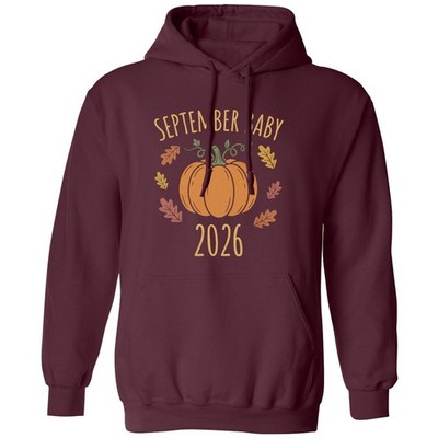 September 2026 Pumpkin Arrival Graphic Unisex Hooded Sweatshirt