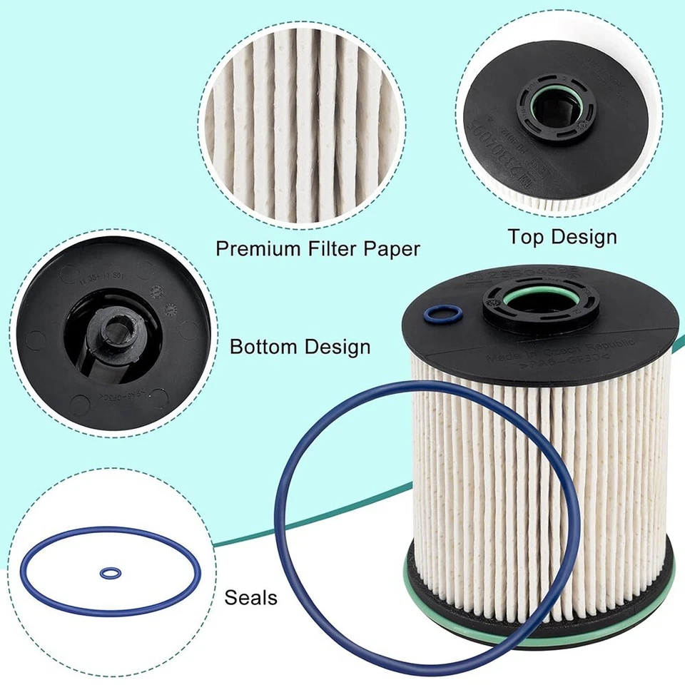 8x TP1015 Kit de filtro de combustible para Chevrolet Silverado 2500 HD/3500 HD 6.6L 2017-2018 Foto 4 de 4