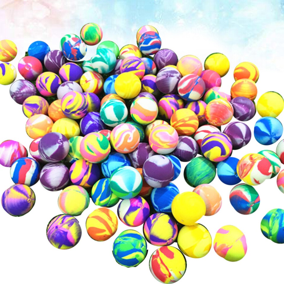 100 Pcs Little Bouncy Balls Bulk Rubber Balls High Bouncing Balls eBay