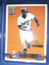 2000 Pacific Paramount Holo Gold Reggie Sanders # 207 NUMBERED 097/199 MVP RARE