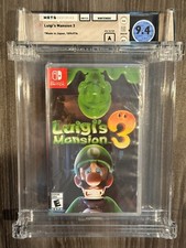 Luigi's Mansion 3 Nintendo Switch, New Sealed GRADED WATA 9.4/A 