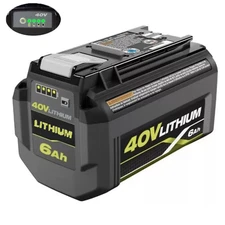  For RYOBI 40V 6.0Ah High Capacity Lithium Compact Battery OP4020 OP40601 OP4026