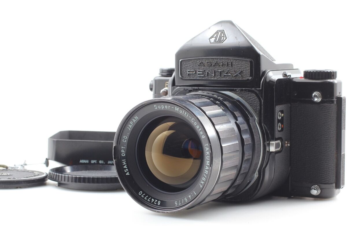 New Seals!【 Exc+5 w/Hood 】 Pentax 6x7 Eye Level 75mm F/4.5 New Seals!【 Exc+5 w/Hood 】 Pentax 6x7 Eye Level 75mm F/4.5