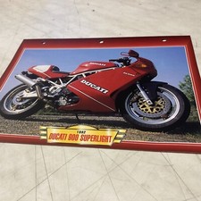 Ducati 900 superlight 1992 fiche carte moto passion collection Atlas