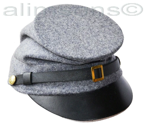 American Civil War Confederate Grey McDowell Forage Cap Hat - ALL SIZES !!!