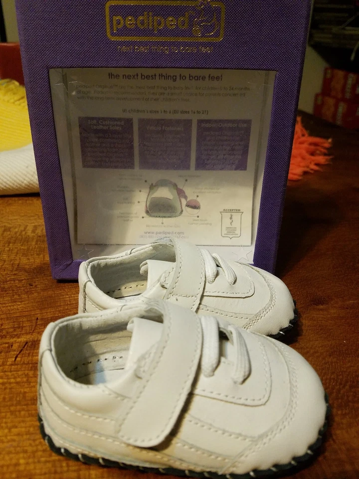 Pediped Original Josh Infantil Cuna Deportiva Snikers Blanco Talla 0-6 Meses NUEVO  Foto 3 de 4