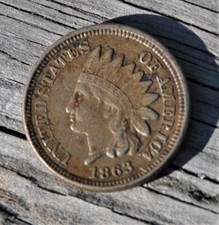 1863 Indian Head Penny EXTREMELY FINE CONDITION Nice upgrade coin U.S. small ct