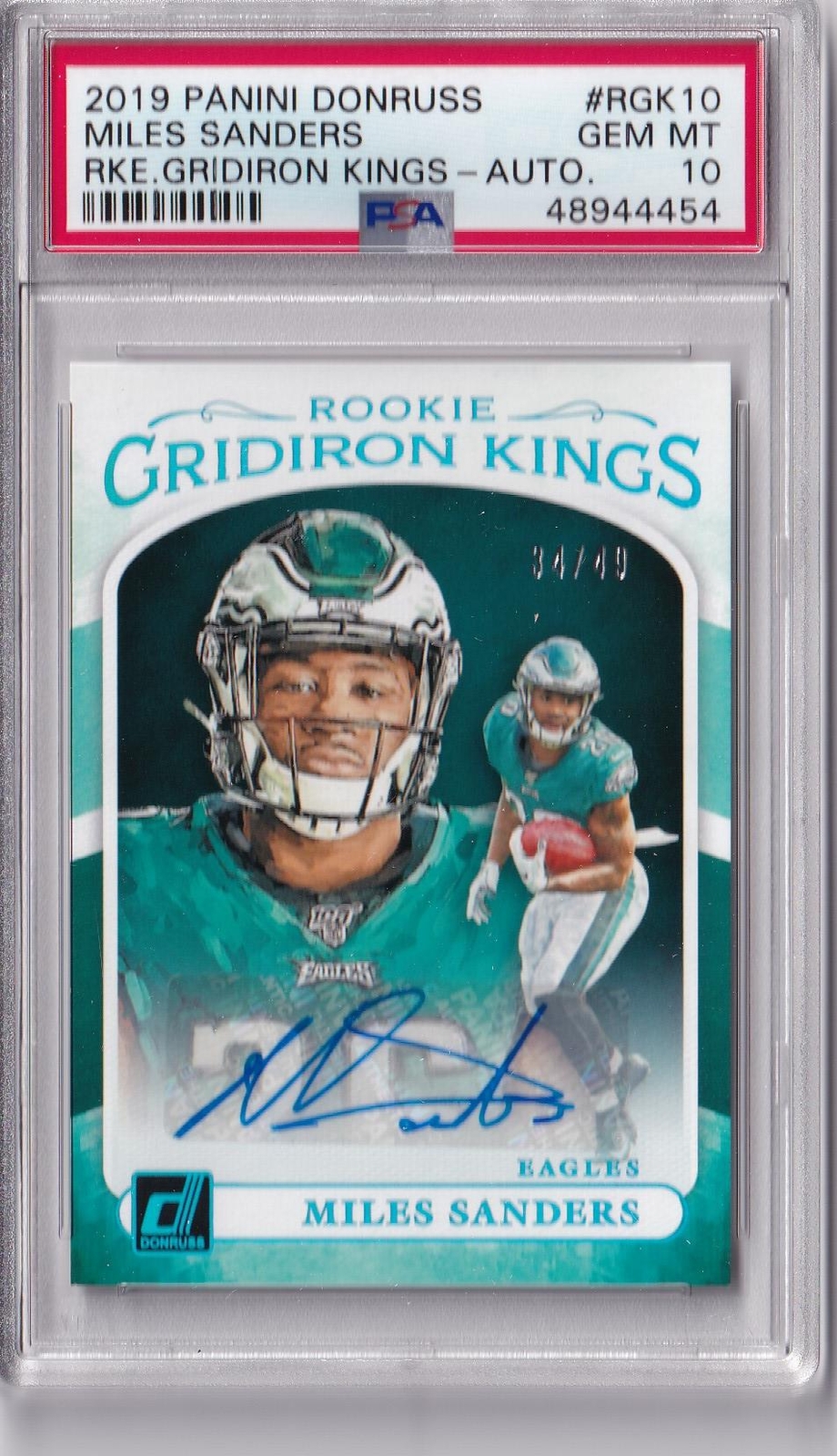 Miles Sanders Panini Donruss Rookie Gridiron Kings #RGK10 Base