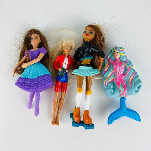 Small Barbie Dolls Mermaid Doll 4 To 5.5 Inch McDonalds Lot Of Pretend Play Kids - Afbeelding 1 van 5