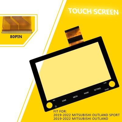 8'' Touch Screen Digitizer Glass 80 Pin For 2019-2022 Mitsubishi Outland 8740A040