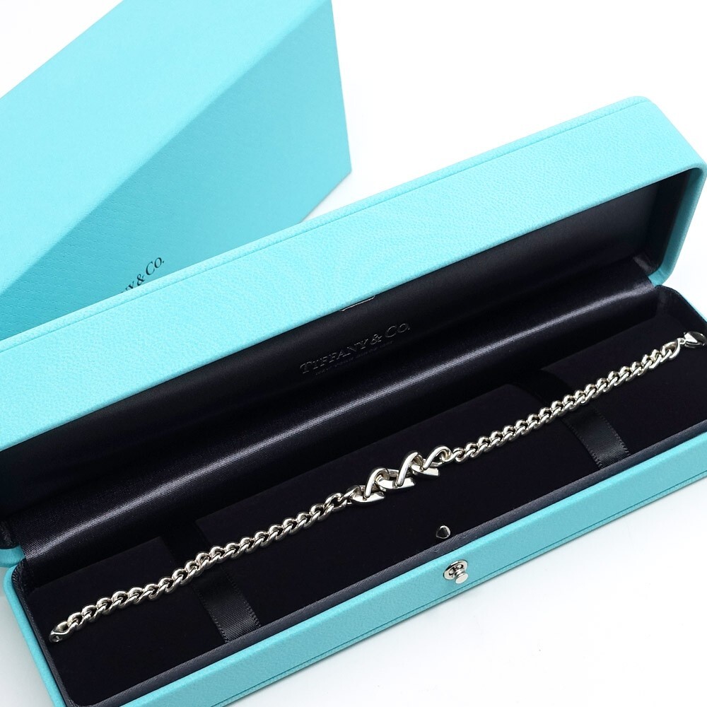 TIFFANY ＆CO. プレート TIFFANY & CO. Authentic Forge Link Bracelet SV925 AG925 Medium