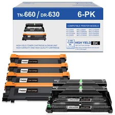 Toner Drum Compatible for Brother TN660 DR630 L2540DW MFC-L2700DW HL-L2380DW Lot