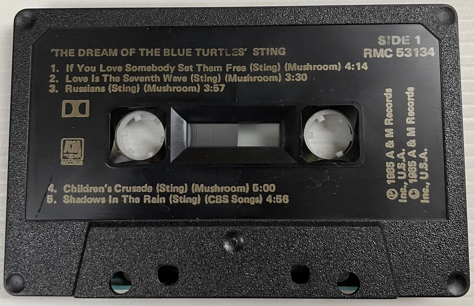 Sting The Dream Of The Blue Turtles Music Cassette Tape RMC 53134 A&M 1985 Chrom - Image 4 of 4