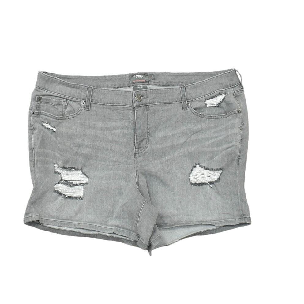 Workwear Shorts Torrid Military Shorts Torrid Plus Size 22 Gray