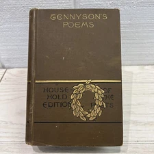 Tennyson’s Poems House Hold Edition Of The Poets Hardbound Book Illustrated