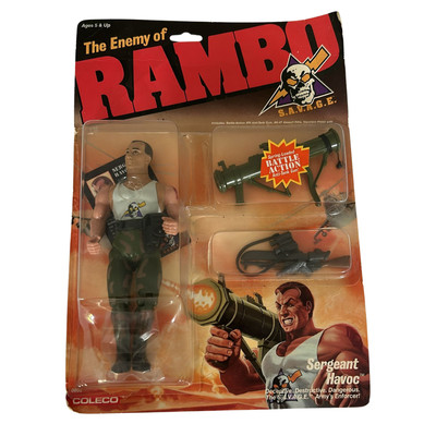 Figurine Coleco Rambo Force Freedom - Eddie Hayes Turbo - 1986 - Occasion