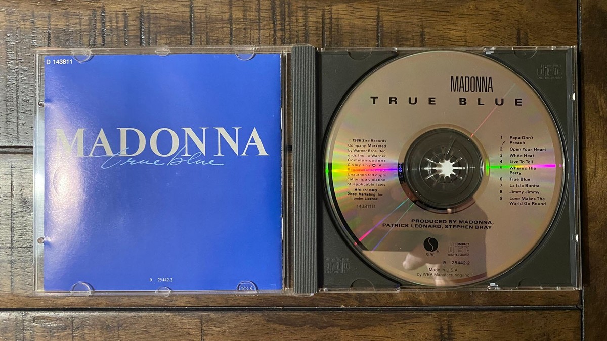 マドンナ トゥルー・ブルー ゴールドディスク 24K MADONNA - TRUE BLUE (CD) 1986!!! RARE!!! SIRE 9 25442-2 / D 143811