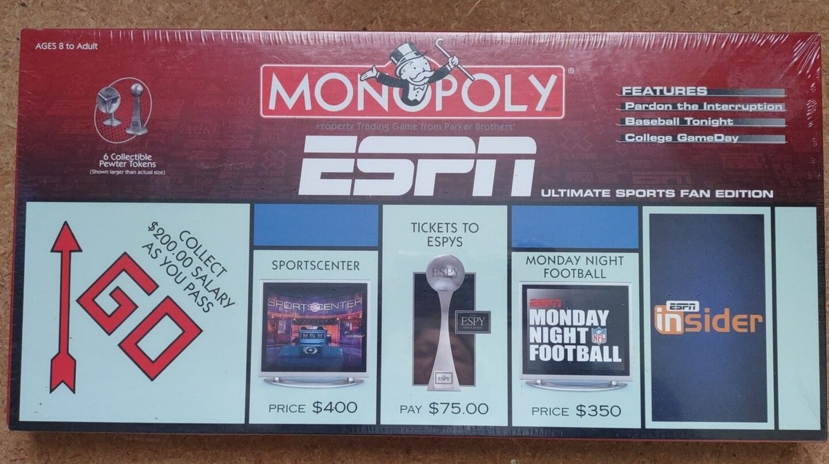 モノポリー MONOPOLY ESPN Edition Vintage Monopoly ESPN Ultimate