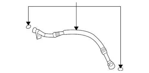 Manguera de succión de refrigerante de aire acondicionado para Pontiac 2007-2010 (N/P 25833008)