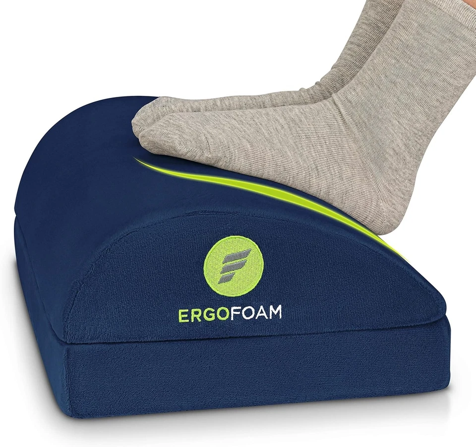 ErgoFoam Adjustable Foot Rest | Soft Ergonomic Desk Support for Back & Knee Pain - Image 2 of 4