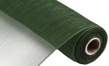 10 Inch x 30 Feet Deco Poly Mesh Ribbon Moss Green Non Metallic 10 Inch
