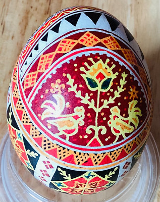 Hen Pysanka Hand Painted Ukrainian Easter Egg, Ukrainian Easter Egg | eBay
