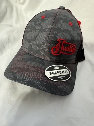 Justin Boots Hombre Camuflaje Cazador Camionero Malla SnapBack Sombrero Gorra Camuflaje - Imagen 7 de 8