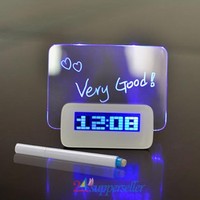 Digital Blue Led Light Message Board Alarmclock Temperature Calendar Highlighter on sale Digital Blue Led Light Message Board Alarmclock Temperature Calendar Highlighter on sale