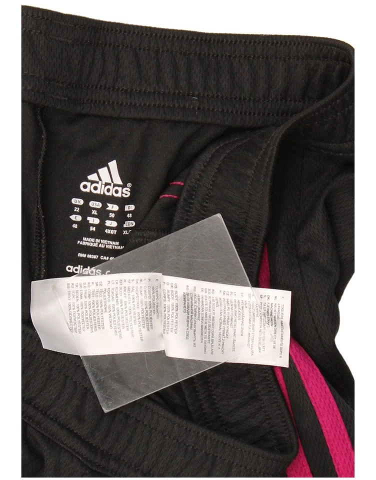 ADIDAS Womens Capri Tracksuit Trousers UK 22 3XL  Black Polyester BH21 - Image 3 of 3