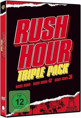 DVD RUSH HOUR Trilogie (3 DVDs) # I-III, 1-3 # Jackie Chan, Chris Tucker ++NEU