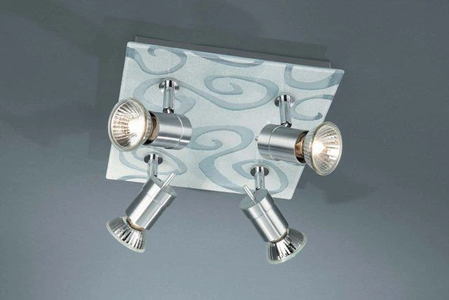 Halogen 4er Spotquadrat Maris Deckenleuchte Spot Modern Leuchte 55484-48-10 - Bild 1 von 1