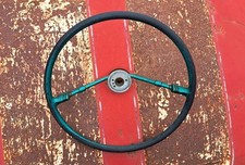 1956-1957 Nash Rambler Steering Wheel Green Teal 56 57 Custom 2 Spoke 