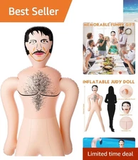 Creative Inflatable 59-Inch Henry Doll for Bachelorette & Spooky Halloween Fun