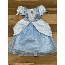 Disney Store Cinderella Dress Girls Size 4 Blue Princess Gown