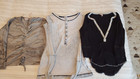 3 pc super thin tops shirts sz 10-12 stretchy Splendid Joie POOF GIRL b2 — photo 1