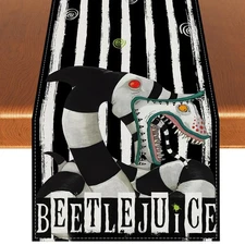 Halloween Table Runner HalloweenTablecloth Halloween Decorations and Supplies...