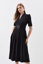 Karen Millen Maxikleid A-Linie UK10 in Schwar...
