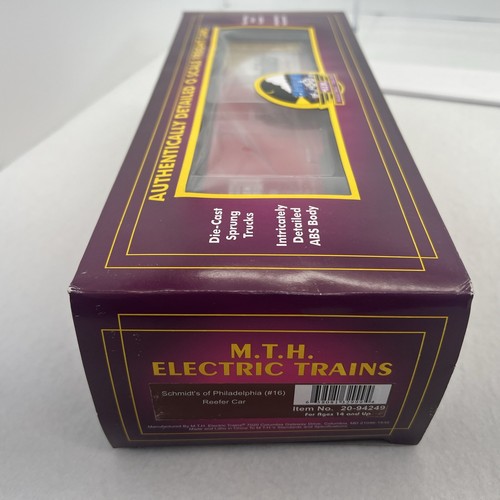 MTH Premier 20-94249 Schmidt’s of Philly Beer Reefer O Gauge NEW #16 - Picture 14 of 15