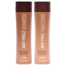 Anti Frizz Shampoo and Conditioner Kit by Brazilian Blowout - 2 Pc Kit Set