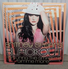 24" Pop Promo Poster Board BRITNEY SPEARS - Blackout RARE Store Display ORIG!