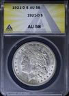 1921-D Morgan Silver Dollar ANACS AU 58