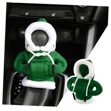 Christmas Hoodie Gear Shift Cover for Car,Cute Car Gear Shift Christmas Green