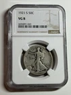 1921 S Walking Liberty Silver Half Dollar NGC VG8 Key Date