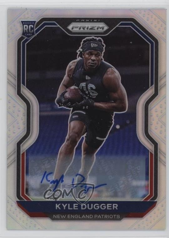 2020 Panini Prizm Rookie Silver Prizm Auto Kyle Dugger #368 Rookie Auto RC rf2