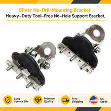 Universal 2Pcs Silver Engine Hood Mounting Brackets LED Light Bar For Car Truck