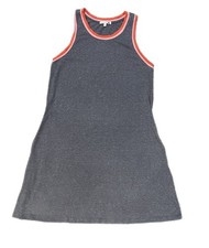 Anthropologie Sundry Tank Racerback Midi Sundress Clean girl Pockets Grey Sz 2