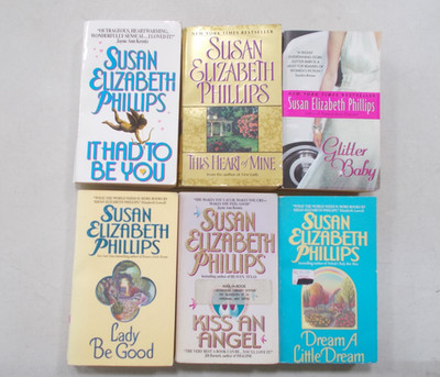 6 SUSAN ELIZABETH PHILLIPS # PB HEART BE GOOD ANGEL DREAM HAD TO BE GLITTER BABY